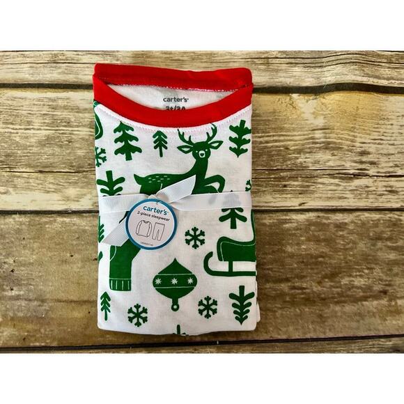 NWT CARTERS HOLIDAY PJ SET - Picture 2 of 8